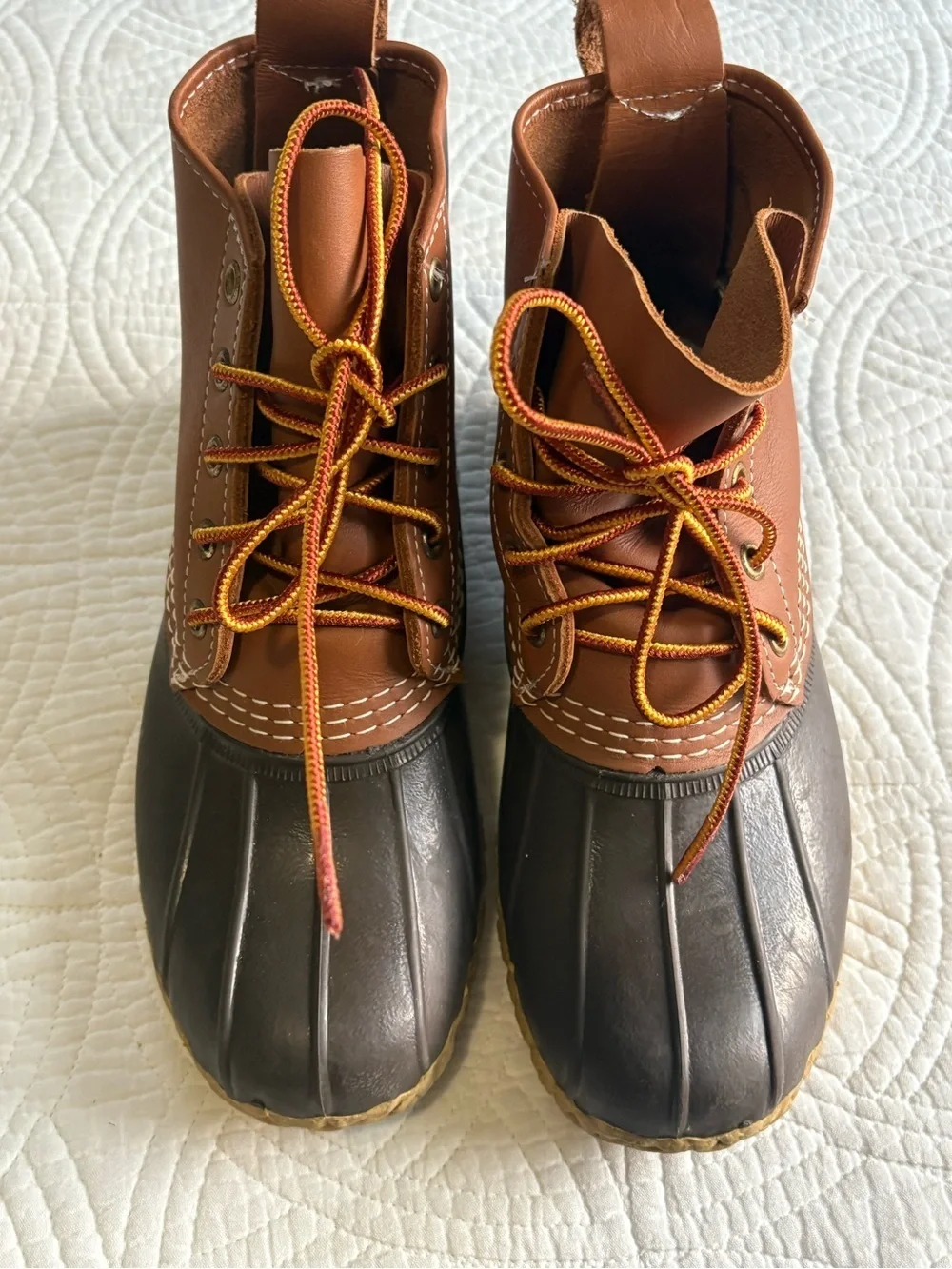 L.L. Bean Bean Boots Women's Brown Leather Duck Boots Size 6